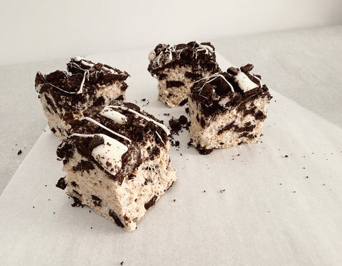 Bakery Style FAT Oreooooiest Krispies • 108 OREOS PER FULL SLAB