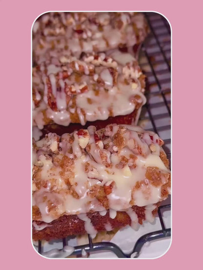 Pre Order for March 15 | 4 PACK | SUGARED PECAN SPICED CARROT CAKE CRUMBLE | Mini Banana Bread Cakes | Limited Edition Flavor